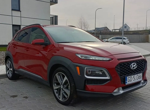 Hyundai Kona cena 81800 przebieg: 114700, rok produkcji 2020 z Gdańsk małe 137